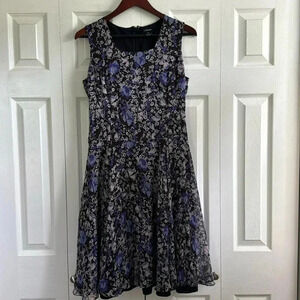 J. Peterman Floral 💯 Silk Dress size 10